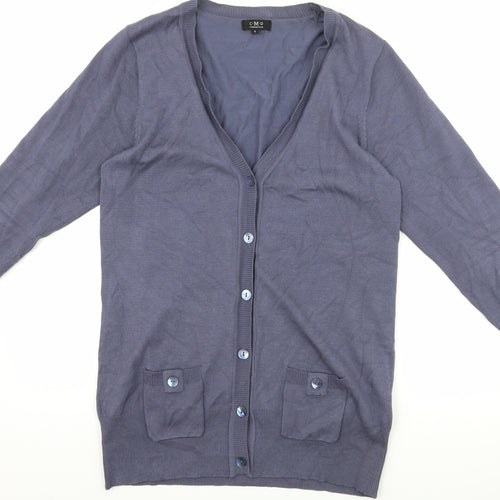 C.M.D Womens Blue   Cardigan Jumper Size L