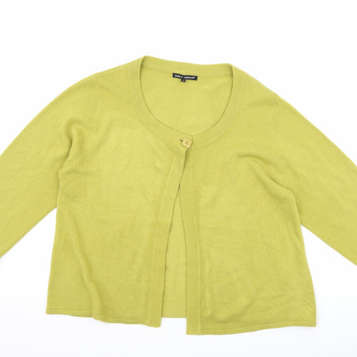 Debbie Morgan Womens Green   Cardigan Jumper Size L