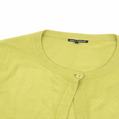 Debbie Morgan Womens Green   Cardigan Jumper Size L