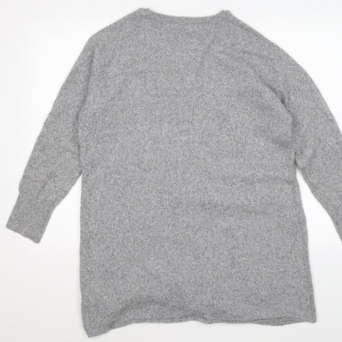 Peacocks Womens Grey  Knit Cardigan Jumper Size S