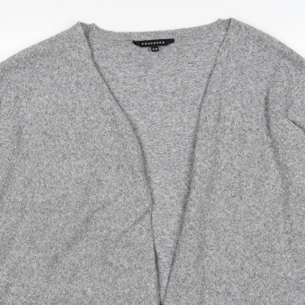 Peacocks Womens Grey  Knit Cardigan Jumper Size S