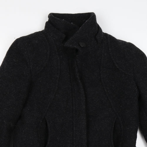 Topshop Womens Grey  Knit Trench Coat Coat Size 12
