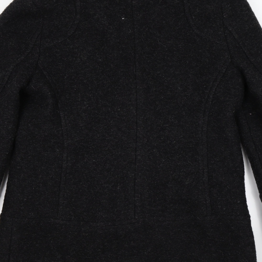 Topshop Womens Grey  Knit Trench Coat Coat Size 12