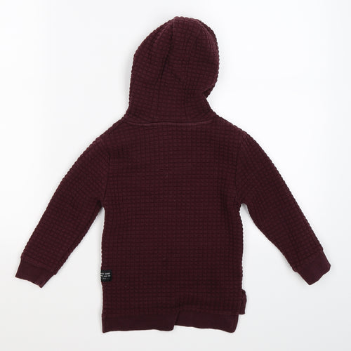 Primark Boys Red  Jersey Pullover Hoodie Size 3-4 Years