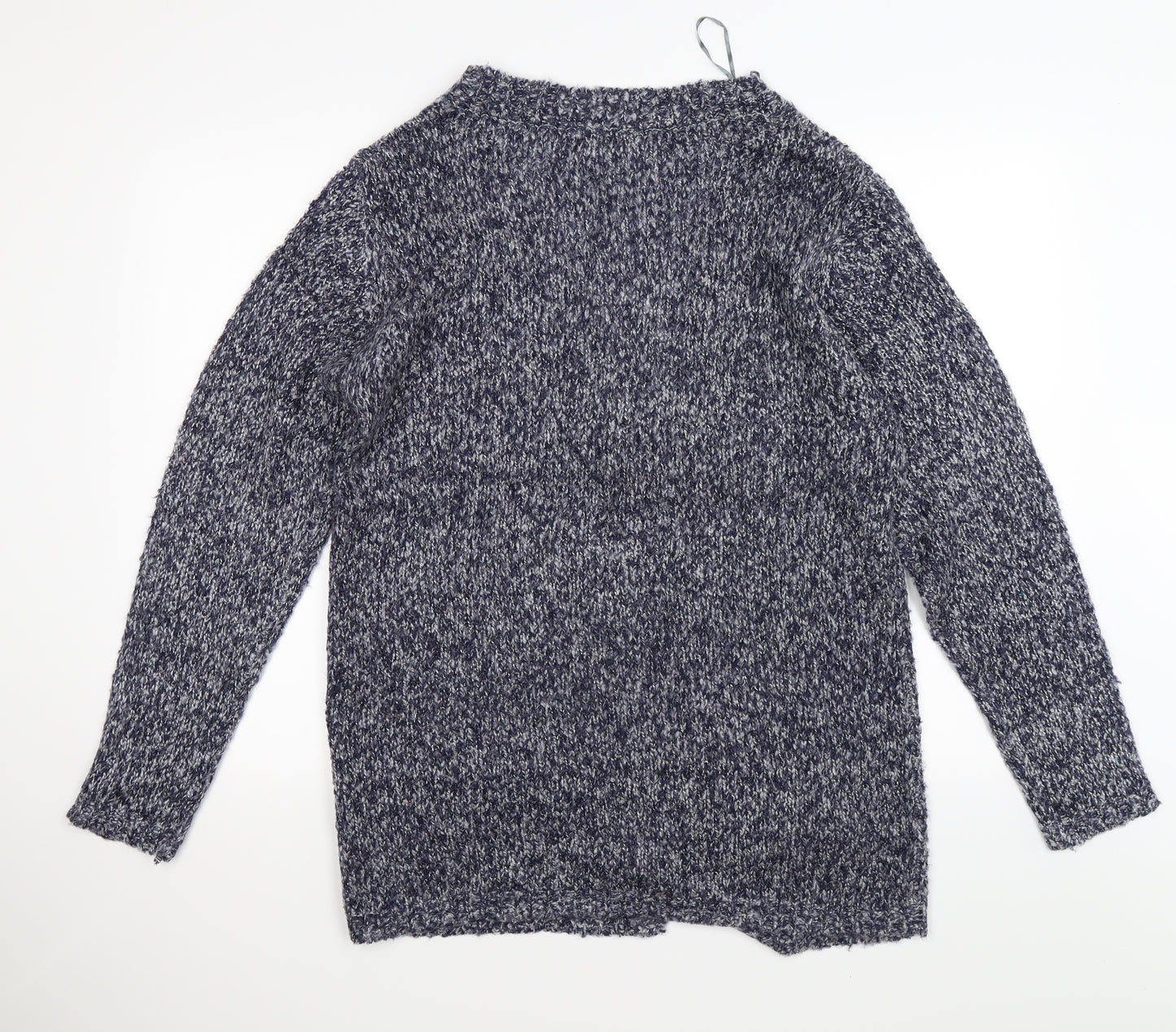 THINK POSITIVE Womens Blue  Knit Cardigan Jumper Size M