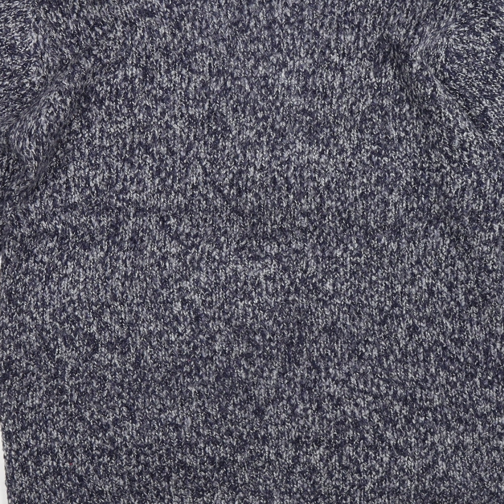 THINK POSITIVE Womens Blue  Knit Cardigan Jumper Size M
