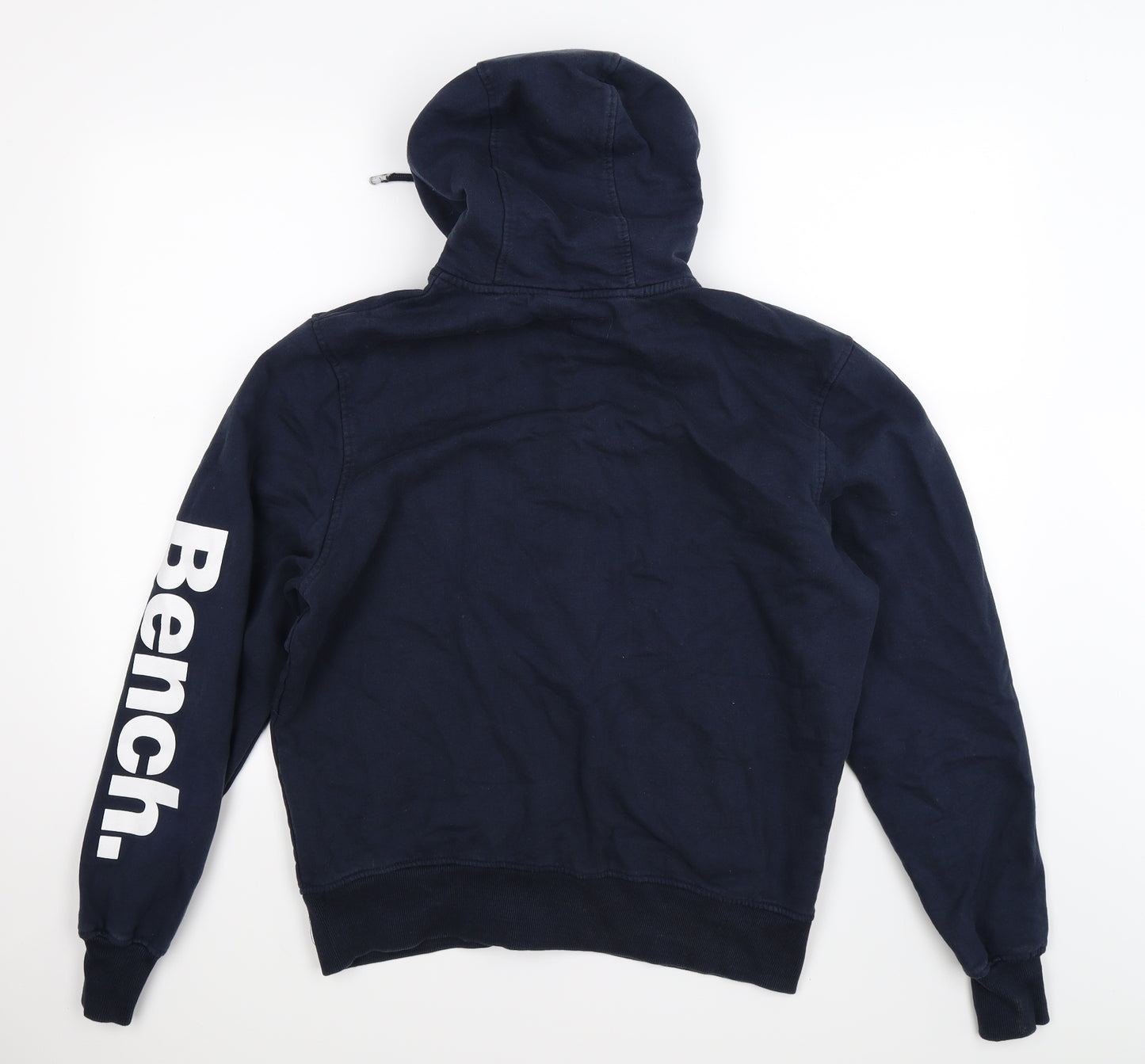 Bench Mens Blue  Jersey Full Zip Hoodie Size 2XL