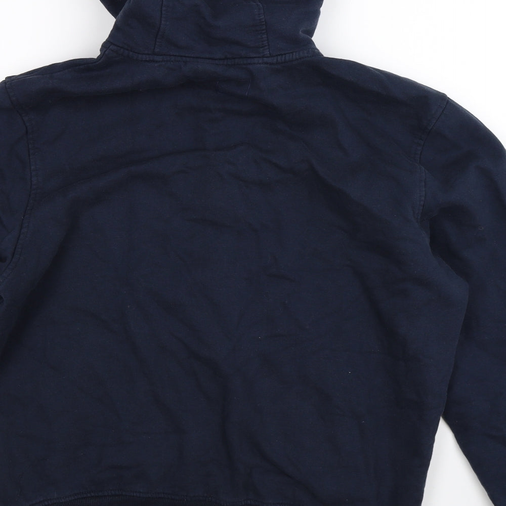 Bench Mens Blue  Jersey Full Zip Hoodie Size 2XL