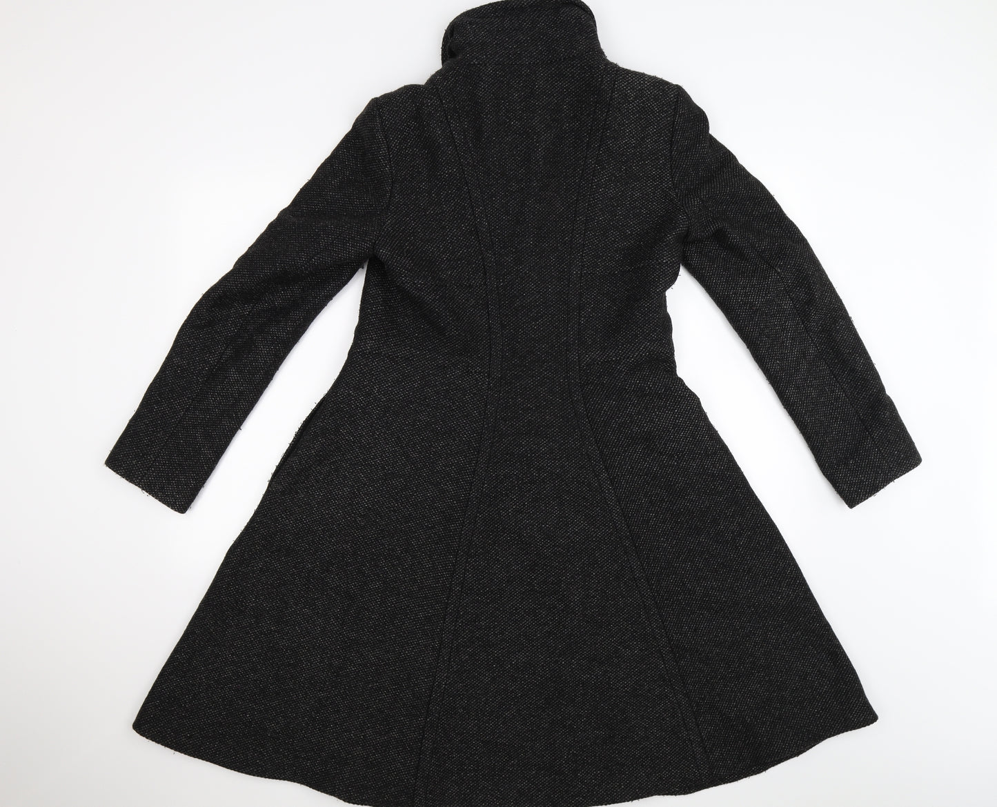 Reiss Womens Grey  Knit Trench Coat Coat Size S