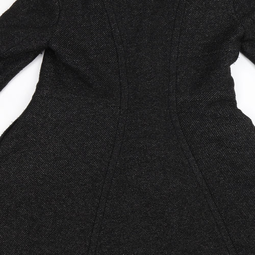 Reiss Womens Grey  Knit Trench Coat Coat Size S