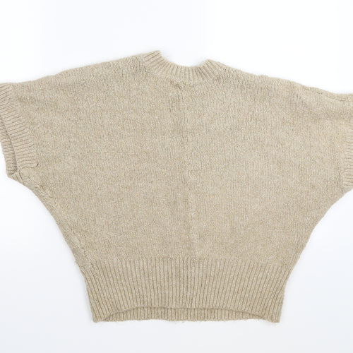 Strand Womens Beige  Knit Pullover Jumper Size M