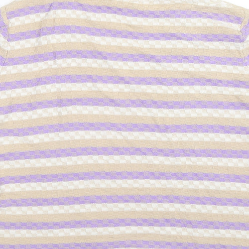 CC Womens Purple Striped Knit Pullover Jumper Size 20