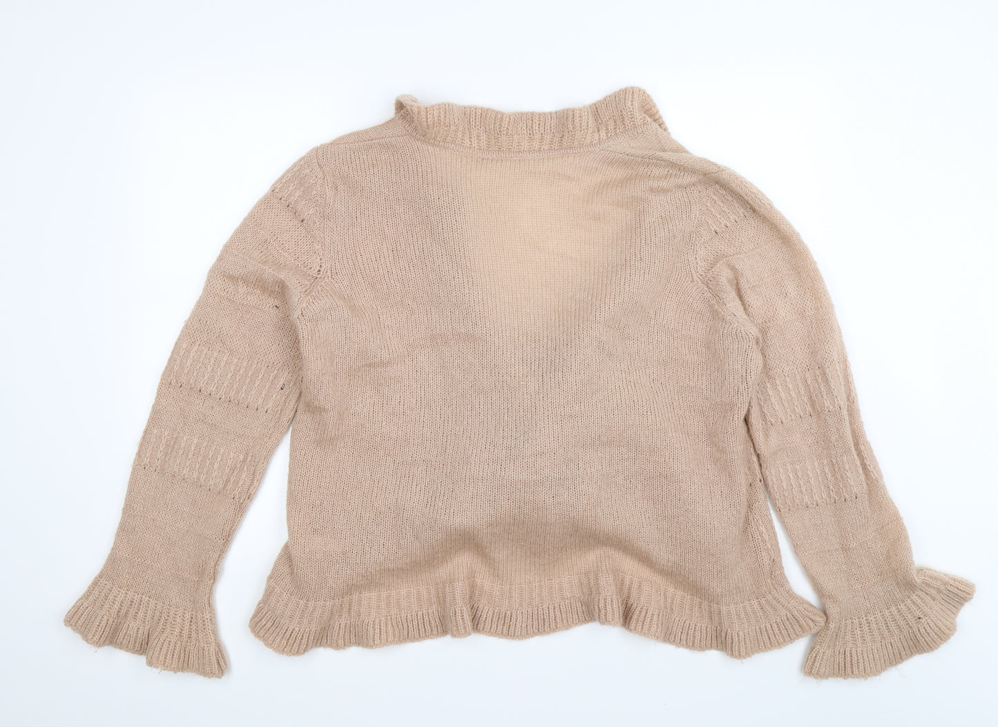 Marks and Spencer Womens Beige  Knit Cardigan Jumper Size 22
