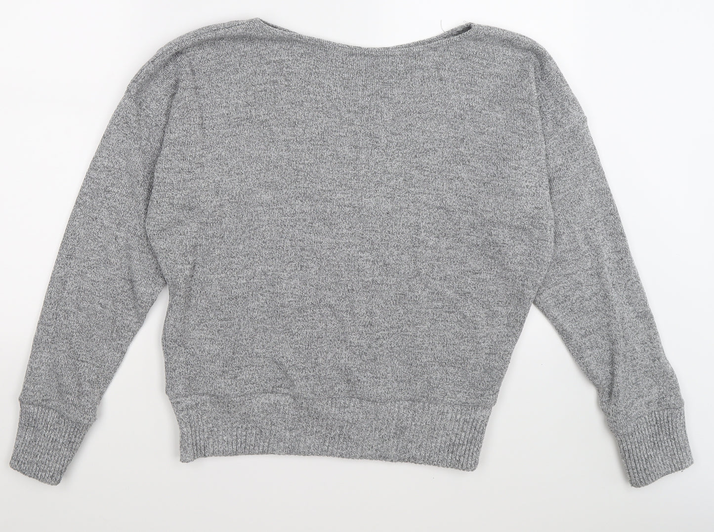 pretty little thing Womens Grey  Knit Pullover Jumper Size L
