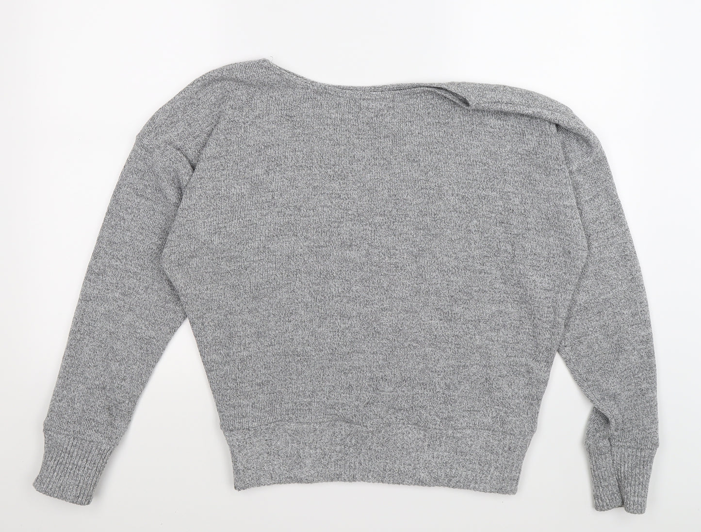pretty little thing Womens Grey  Knit Pullover Jumper Size L