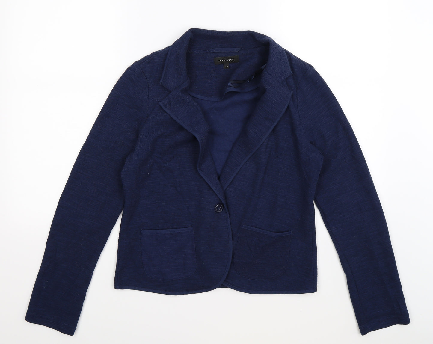 New Look Womens Blue  Knit Cardigan Jumper Size 12