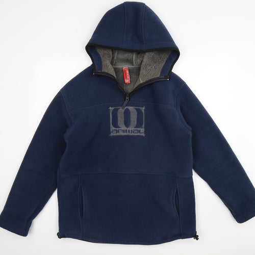 Animal Mens Blue  Fleece Jacket  Size M