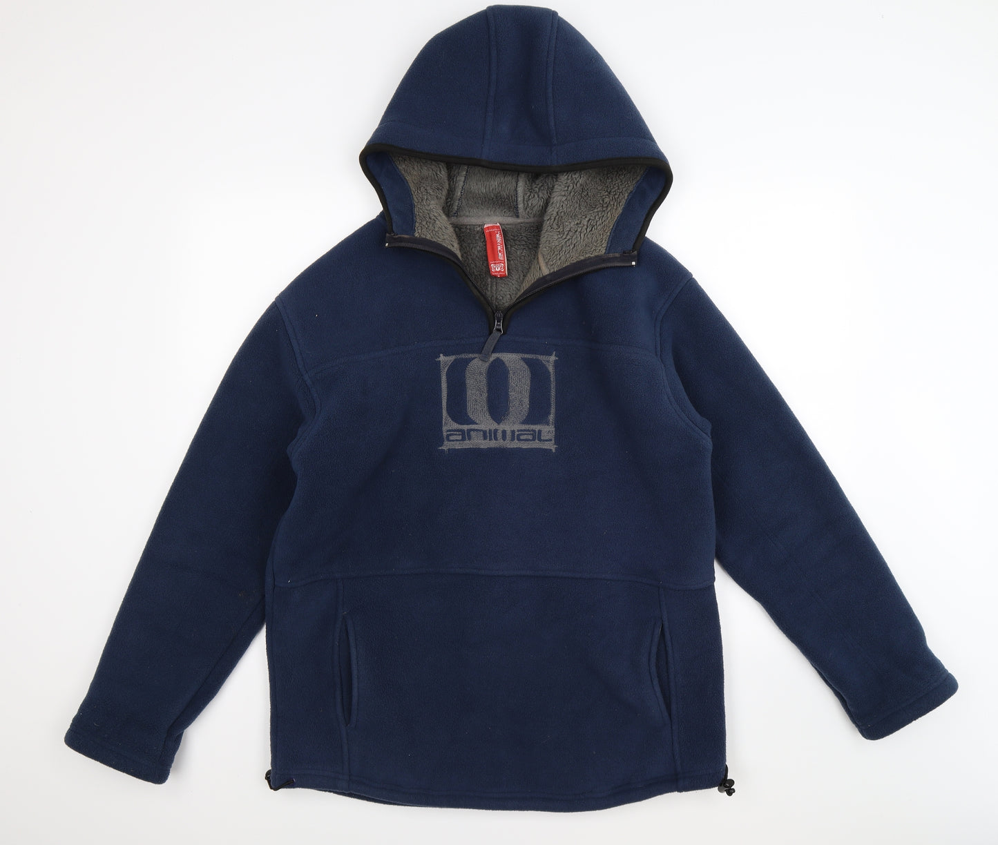 Animal Mens Blue  Fleece Jacket  Size M