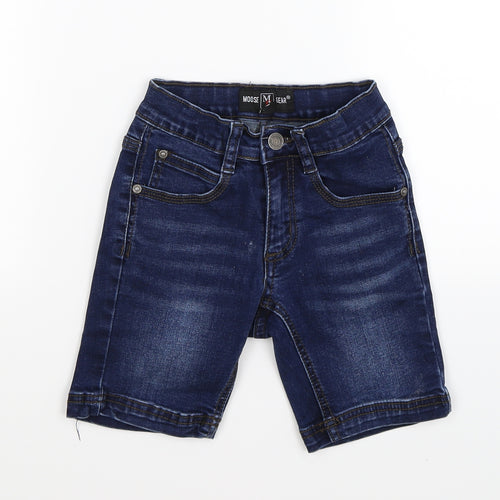 moose gear Boys Blue  Denim Chino Shorts Size 2 Years