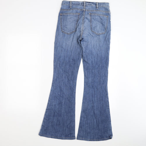 currently/elliott Womens Blue  Denim Flared Jeans Size 8 L31 in