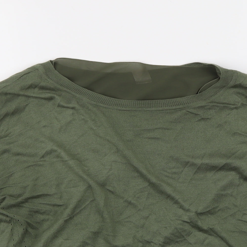 H&M  Womens Green   Pullover Jumper Size 12