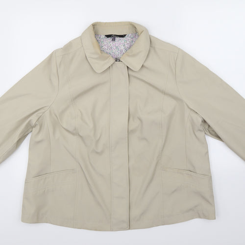 bm Collection Womens Beige   Jacket Coat Size 14
