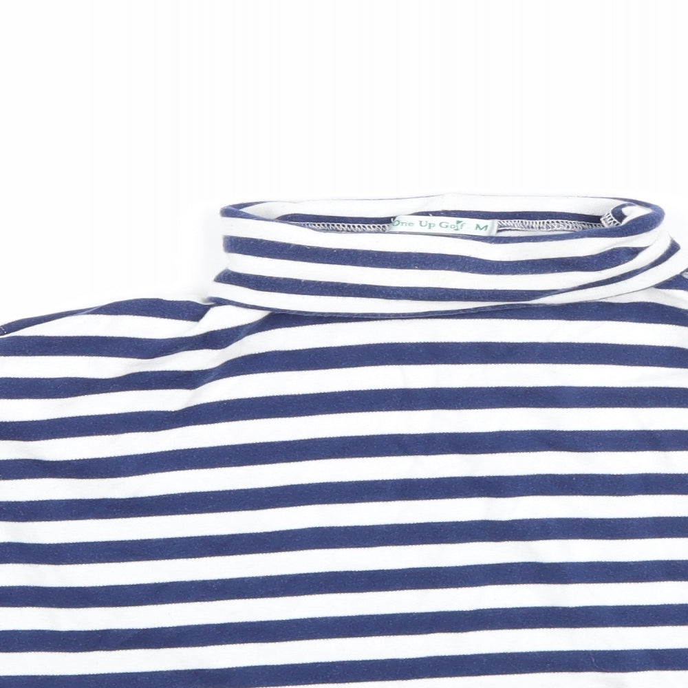 One Up Golf Womens Multicoloured Striped  Pullover Jumper Size 10