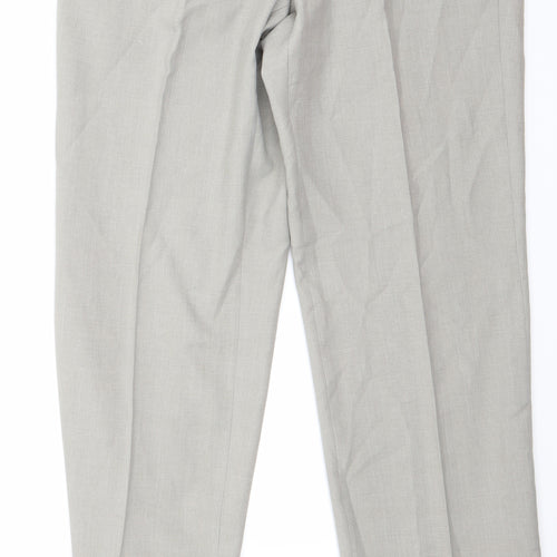 Marks and Spencer Mens Grey    Suit Trousers Size 34 L25 in