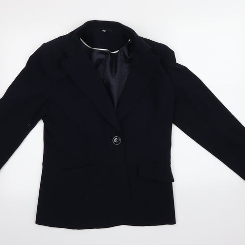 Style By Ewm Womens Blue   Jacket Blazer Size 10