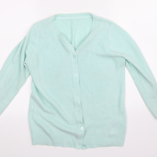 Preworn Womens Green   Cardigan Jumper Size 10