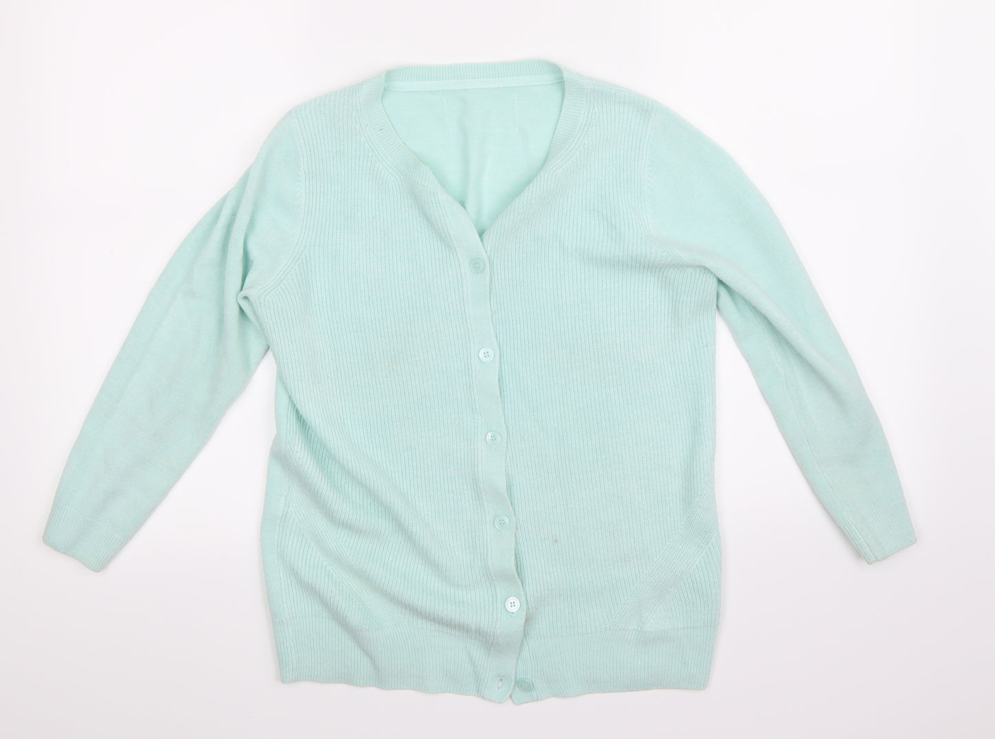 Preworn Womens Green   Cardigan Jumper Size 10