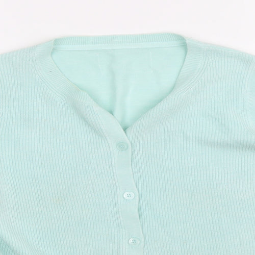 Preworn Womens Green   Cardigan Jumper Size 10