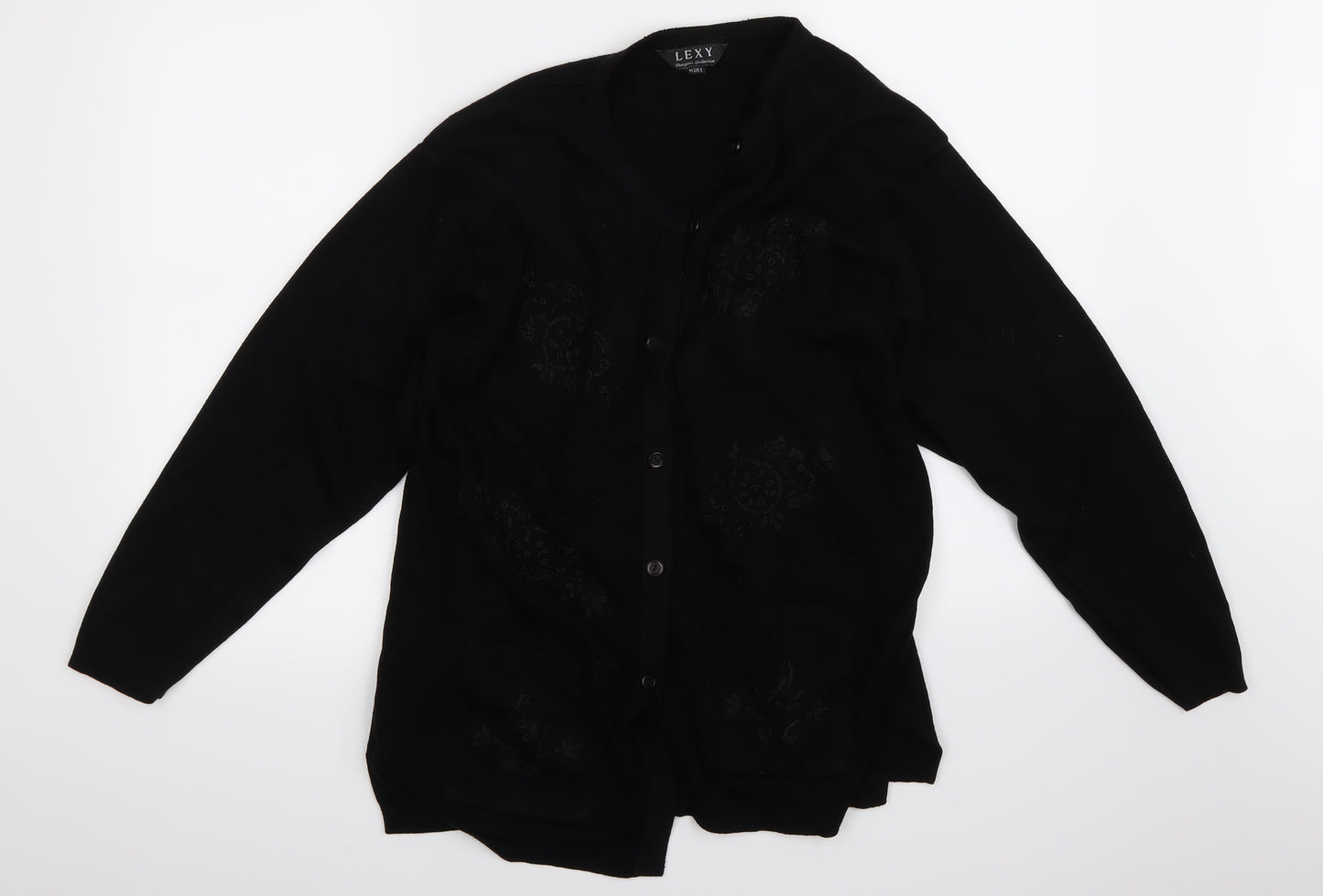 lexy Womens Black   Cardigan Jumper Size 10