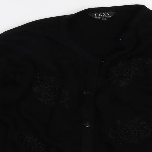 lexy Womens Black   Cardigan Jumper Size 10