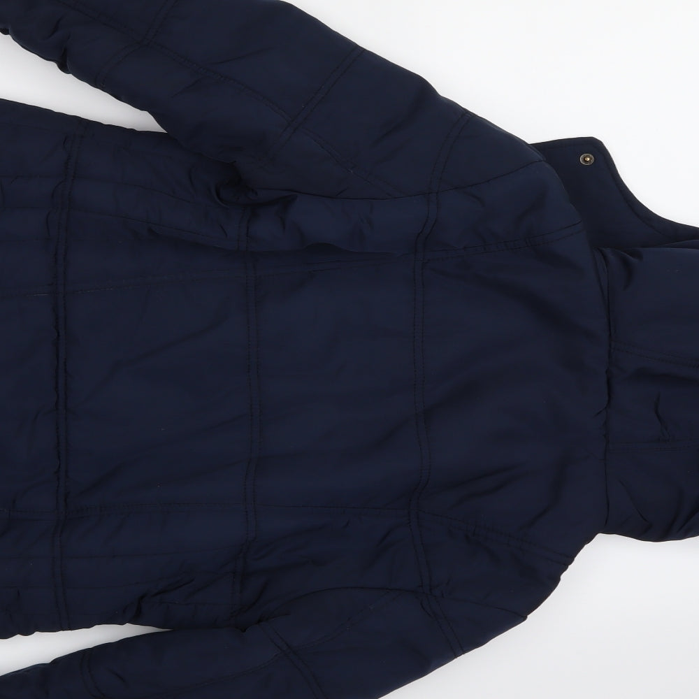BHS Womens Blue   Overcoat Coat Size 12