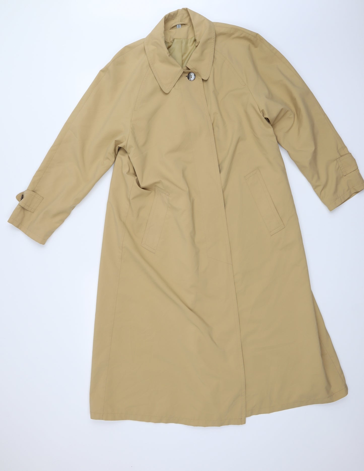 House of Fraser Womens Beige   Rain Coat Jacket Size 34