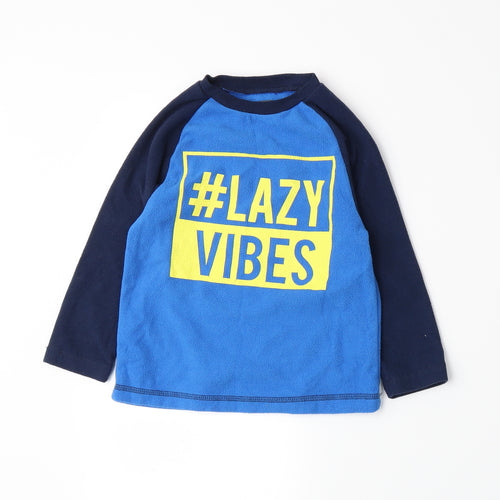 Studio Boys Blue  Fleece Pullover Sweatshirt Size 2-3 Years
