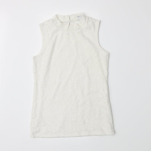 Lindex Girls White   Basic Tank Size 10-11 Years