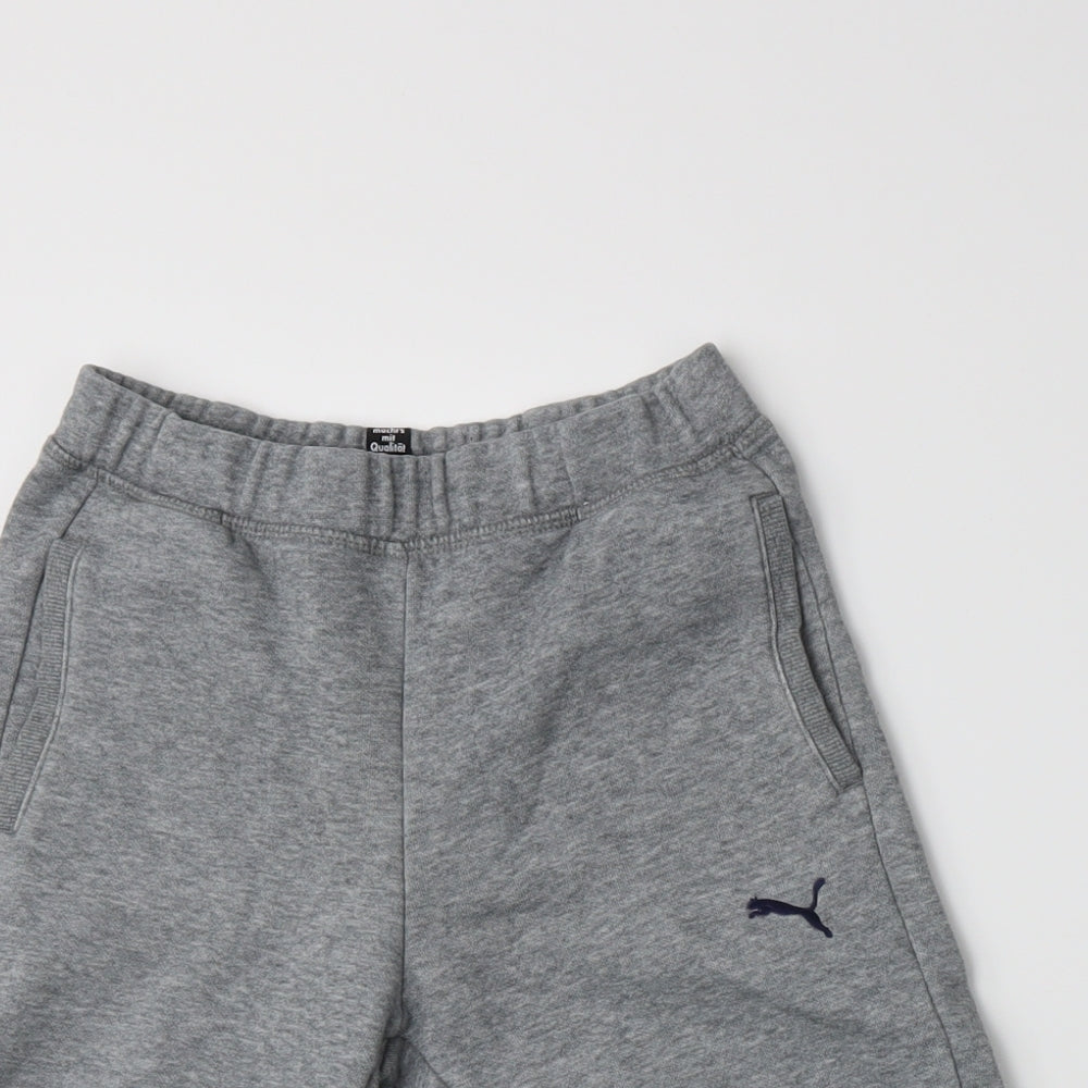 PUMA Mens Blue  Jersey Sweat Shorts Size 24 in
