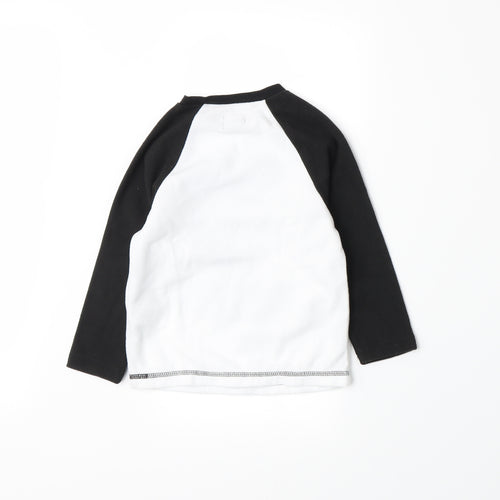 Studio Boys White  Fleece Pullover Sweatshirt Size 2-3 Years