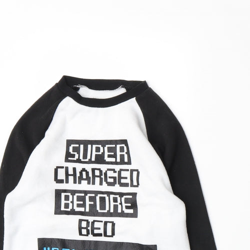 Studio Boys White  Fleece Pullover Sweatshirt Size 2-3 Years