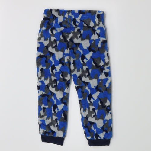 Studio Boys Blue Camouflage Fleece  Pyjama Pants Size 2-3 Years