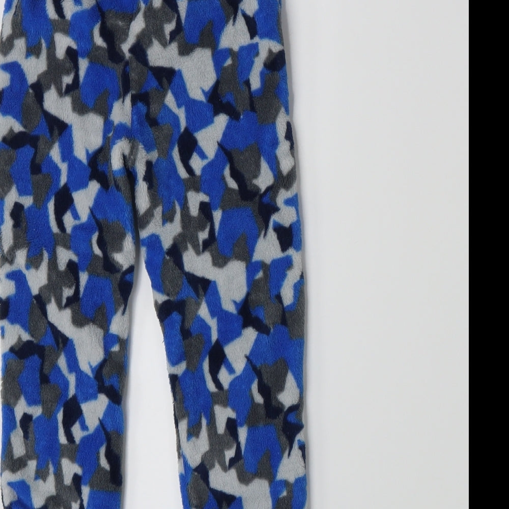 Studio Boys Blue Camouflage Fleece  Pyjama Pants Size 2-3 Years
