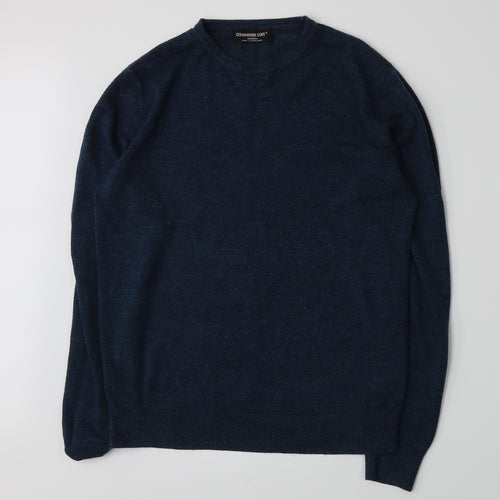 Cedar Wood State Mens Blue  Knit Pullover Jumper Size M