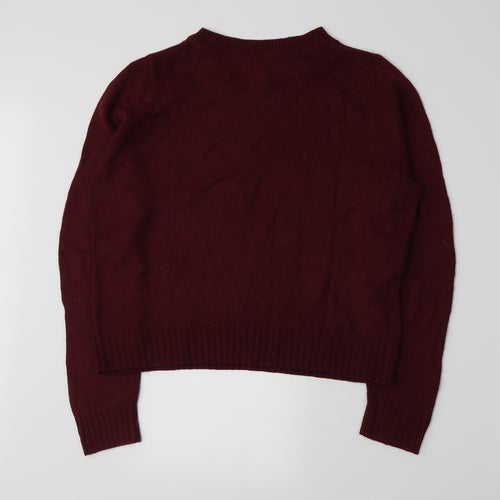Divided by H&M Womens Red  Knit Pullover Jumper Size S