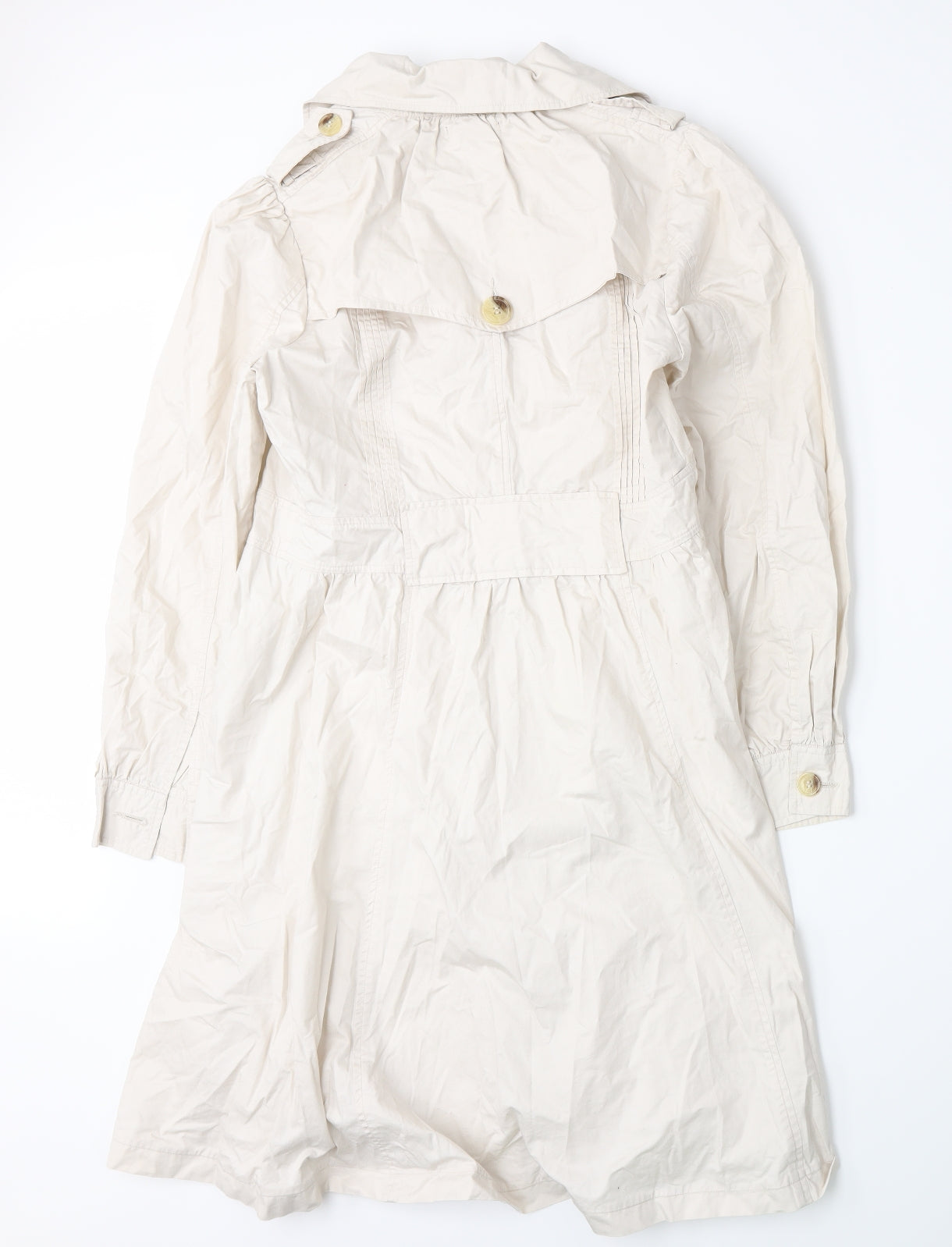 Atmosphere Womens Beige   Overcoat Jacket Size 14