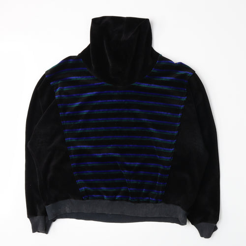 BHS Womens Black Striped  Pullover Sweatshirt Size 14