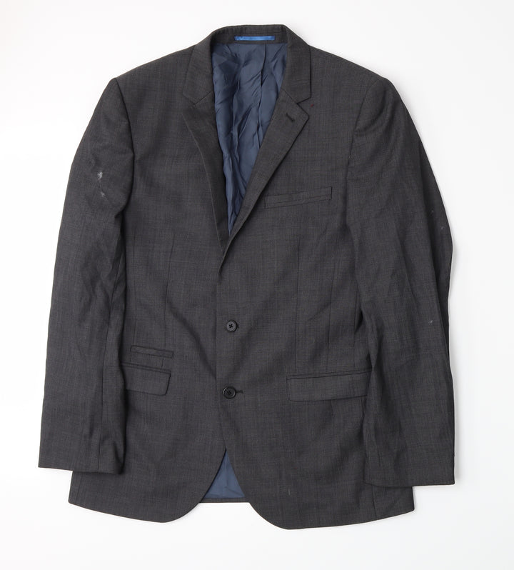 NEXT Mens Grey Jacket Suit Jacket Size 40