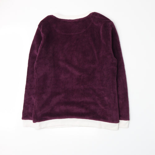 Primark Womens Purple  Fleece Top Pyjama Top Size M  - Harry Potter