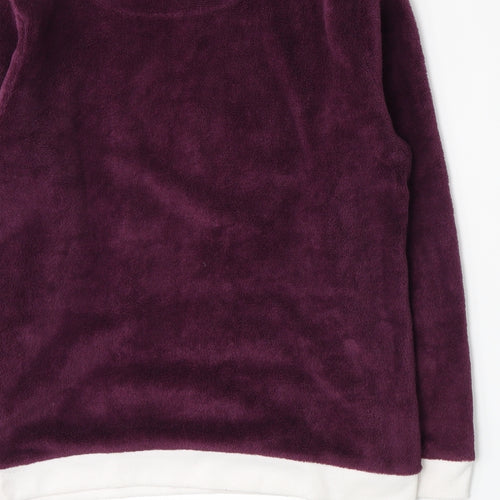Primark Womens Purple  Fleece Top Pyjama Top Size M  - Harry Potter